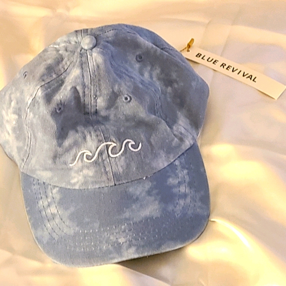 Blue revival ripple baseball hat